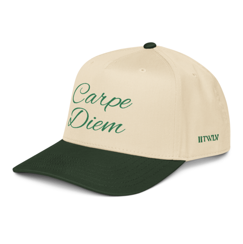 Carpe Diem Snapback Hat - Motivational 5-Panel Cap