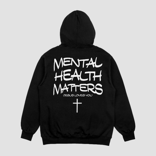 Mental Health Awareness Hoodie - Heavyweight Motivational Sweatshirt