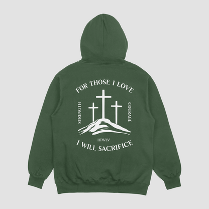 Sacrifice Hoodie - Motivational Gym Sweatshirt for Discipline