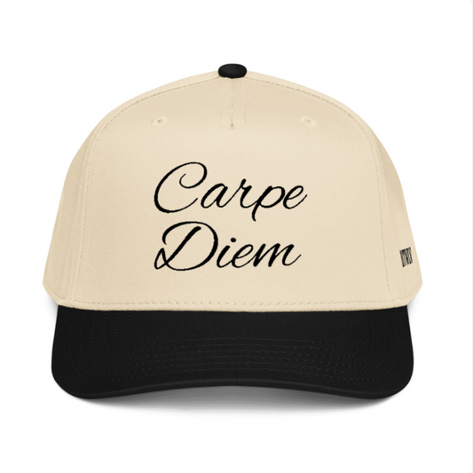 Carpe Diem Snapback Hat - Motivational 5-Panel Cap