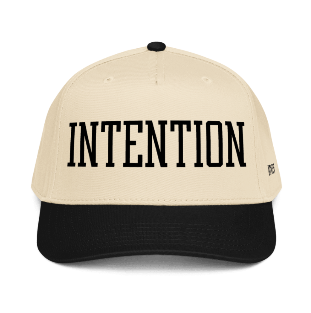 Intention Snapback Hat - Mindful Motivational 5-Panel Cap