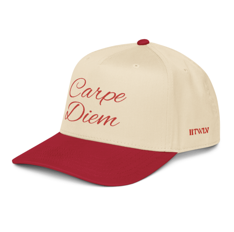 Carpe Diem Snapback Hat - Motivational 5-Panel Cap
