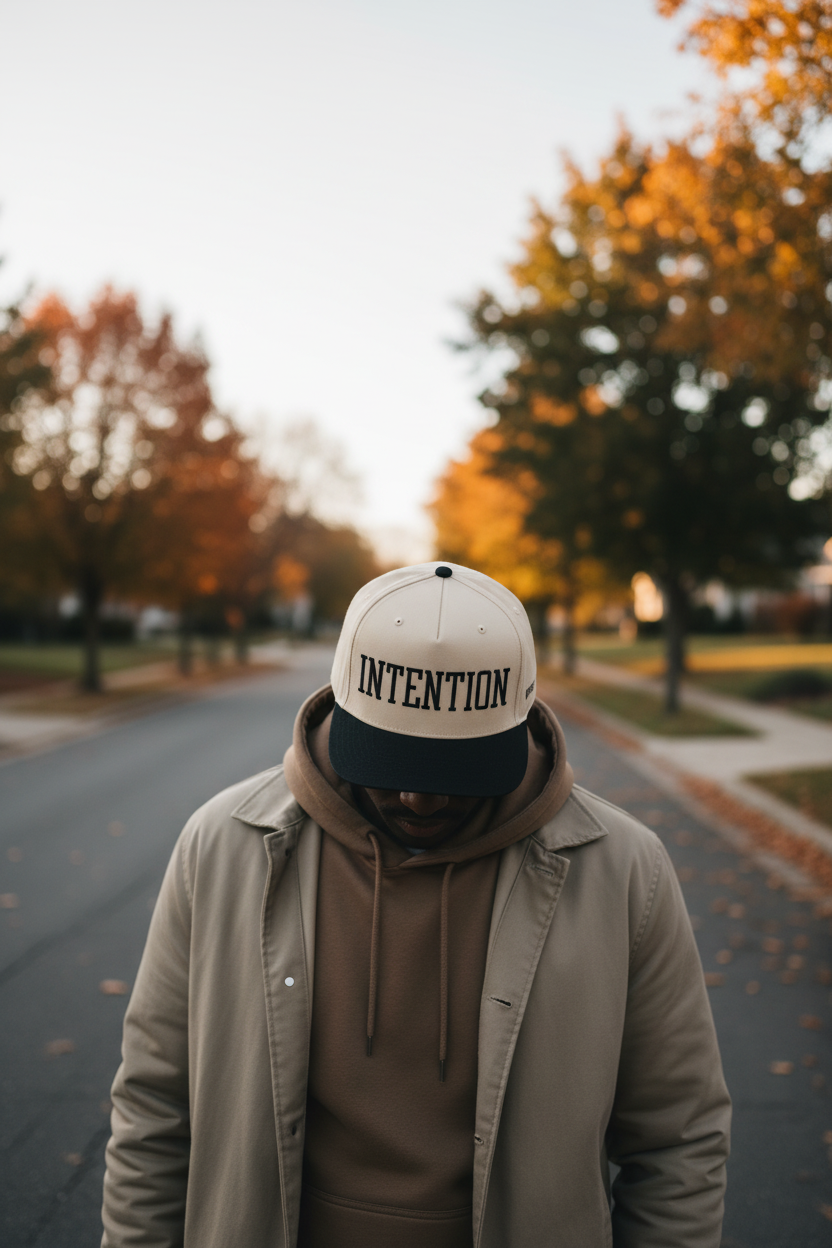 Intention snapback lifestyle pin image